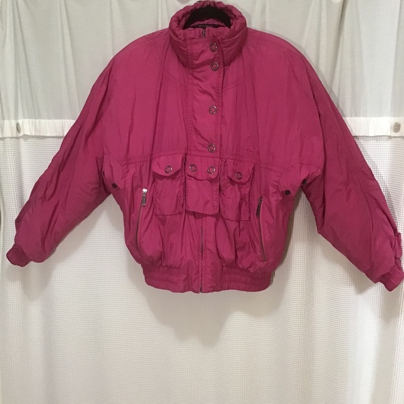 hot pink ski jacket